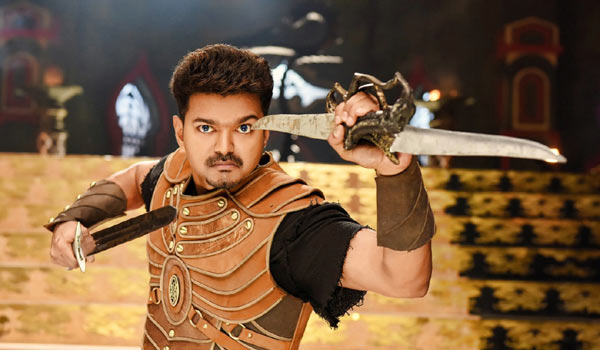 vijay latest movie puli,puli telugu version released,sruthi haasan in puli,hansika in puli,puli movie director chimbu devan  పులికి రెస్పాన్స్ బాగుందంటున్ననిర్మాత శోభ 